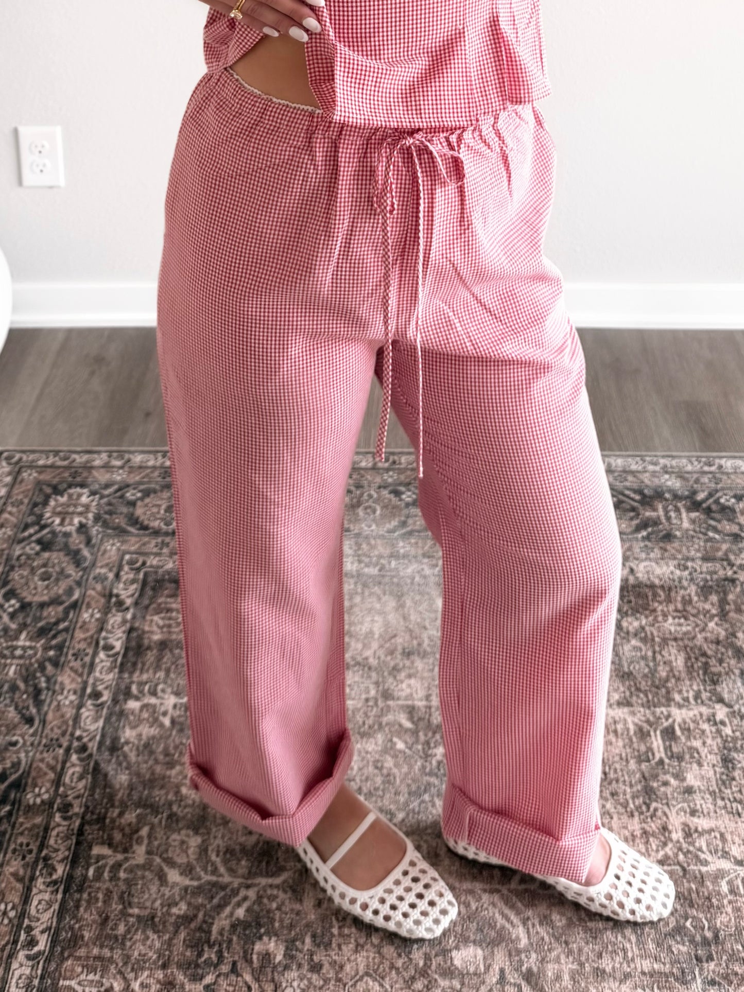 Little Miss Gingham Pant Set (Final Sale)