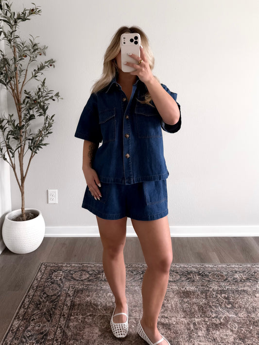 Belmead Denim Short Set