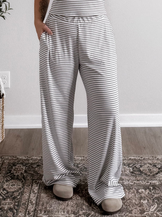 Drift Striped Tube Top Set (Tall Friendly)