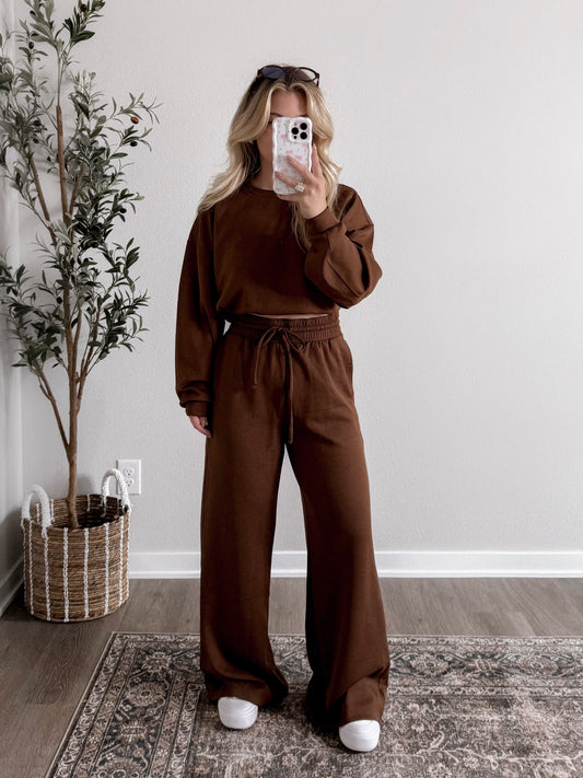 Lazy Day Scuba Matching Set / Chocolate (Tall Friendly)