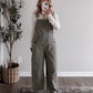 Beck Denim Barrel Overalls / Olive (Restocking Mid October)