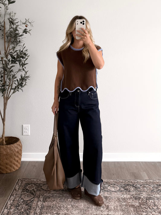 Mocha Berry Knit Sweater
