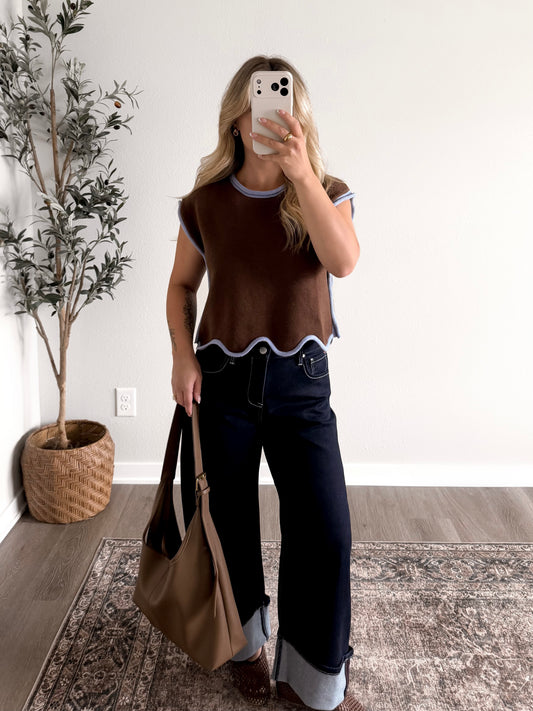 Mocha Berry Knit Sweater