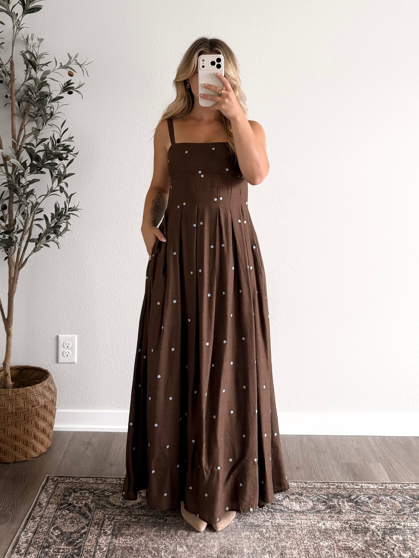 Blueberry Cold Brew Maxi Dress