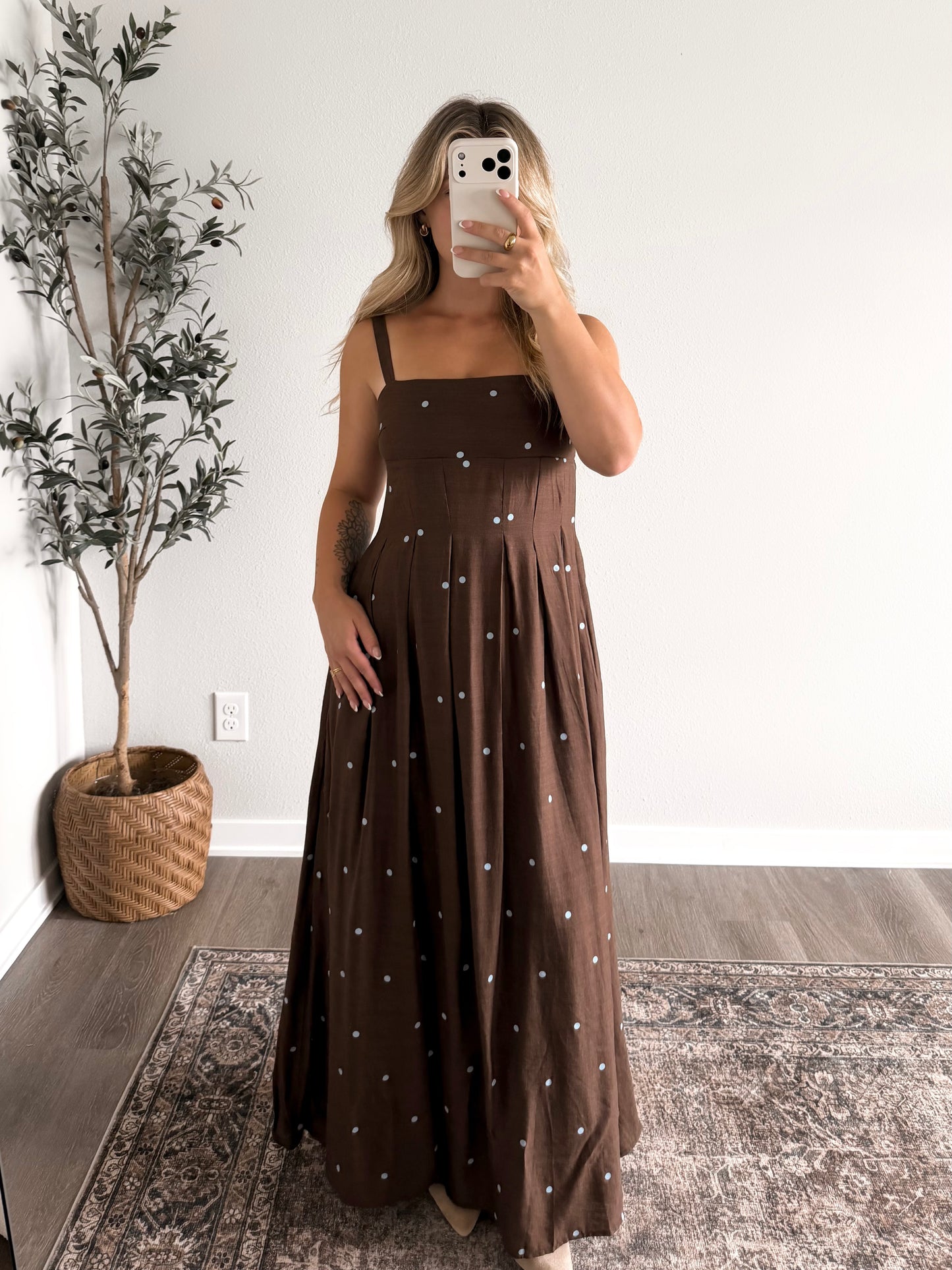 Blueberry Cold Brew Maxi Dress
