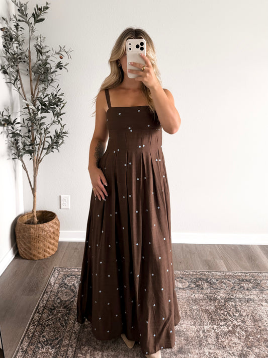 Blueberry Cold Brew Maxi Dress