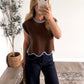 Mocha Berry Knit Sweater