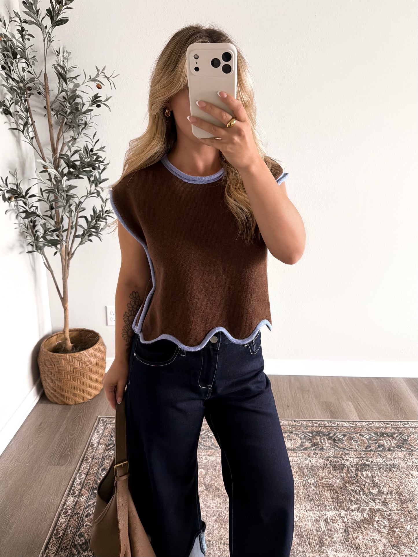 Mocha Berry Knit Sweater