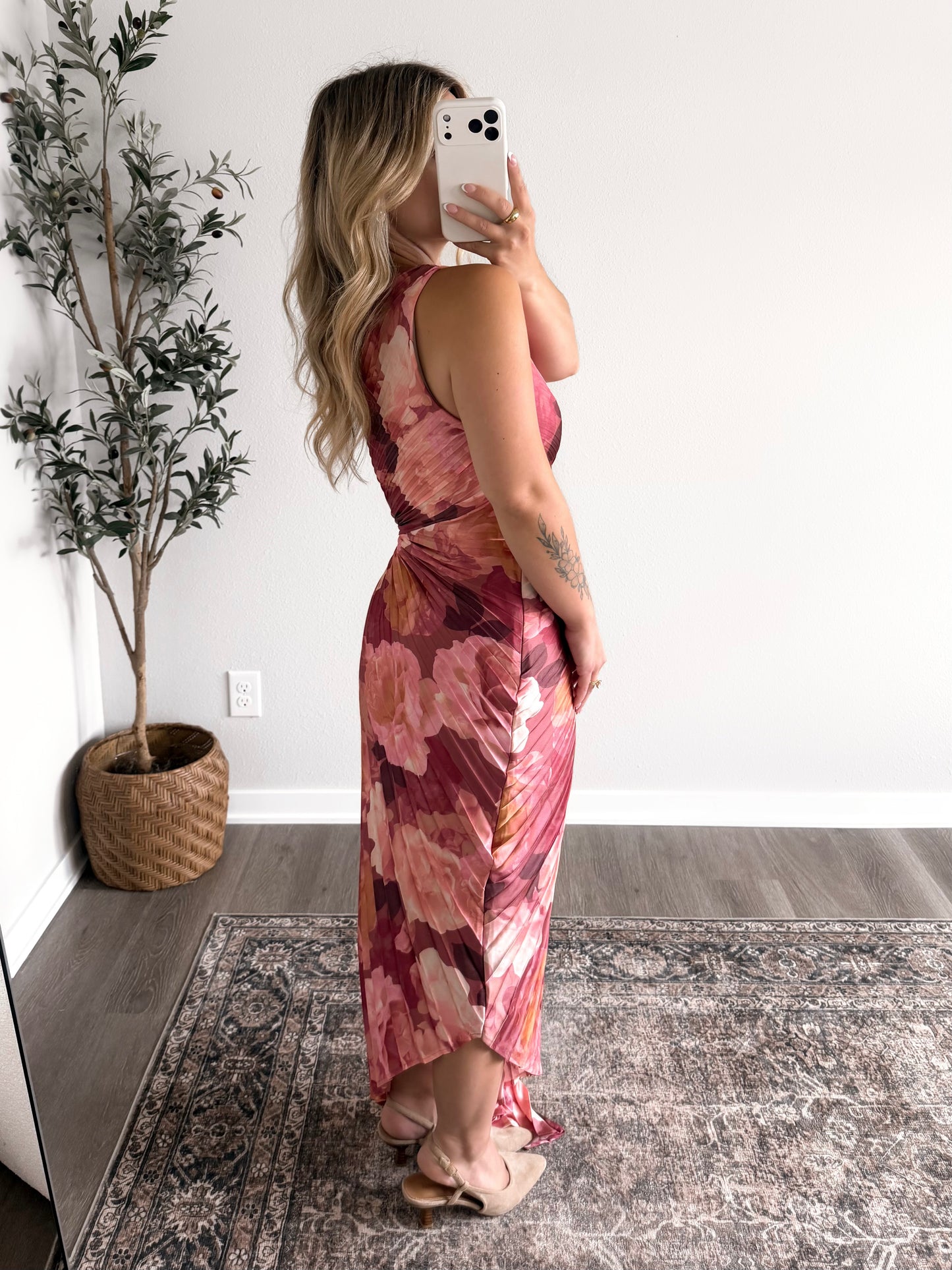 Florence Floral One Shoulder Dress