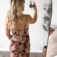 Wine Country Floral Maxi Dress