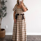 Autumn Invite Plaid Midi Dress