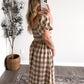 Autumn Invite Plaid Midi Dress