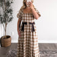 Autumn Invite Plaid Midi Dress