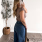Apple Cider Plaid Button Top