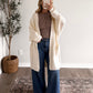Cozy Essential Knit Cardigan / Cream (Restocking 8.10)