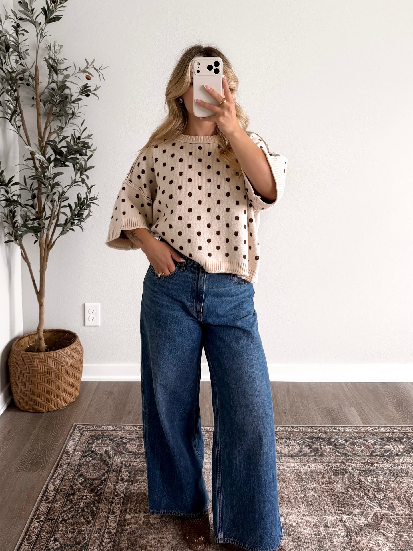 Oatmeal Chip Knit Sweater