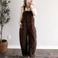 Rome Denim Barrel Overalls / Brown