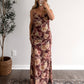 Wine Country Floral Maxi Dress