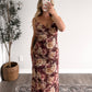 Wine Country Floral Maxi Dress