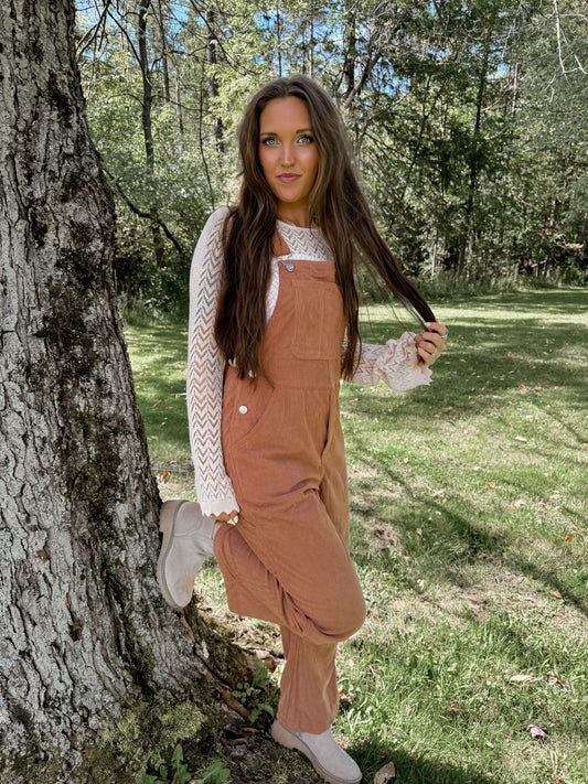 Pumpkin Patch Corduroy Overalls