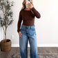 Essential Boat Neck Top / Brown
