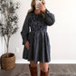 Blackberry Gingham Dress / Navy