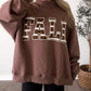 “Fall” Striped Oversized Mockneck