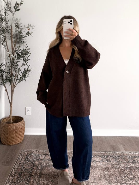 Page Count Knit Cardigan
