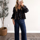 Dark Cider Plaid Top