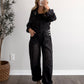 Hayward Barrel Overalls / Washed Black