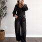 Hayward Barrel Overalls / Washed Black