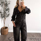 Hayward Barrel Overalls / Washed Black