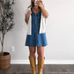 Mina Ruffle Denim Dress