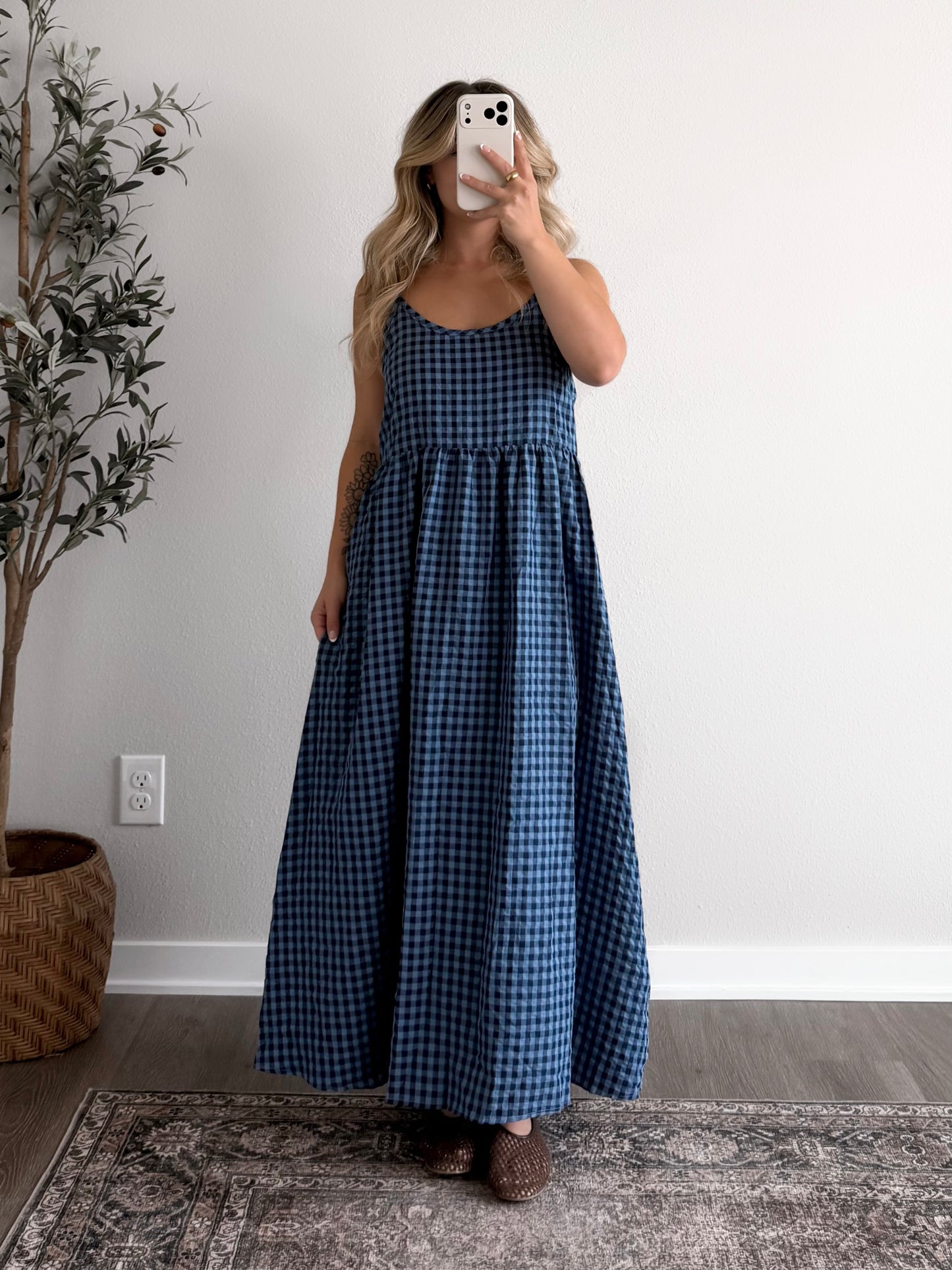Huckleberry Gingham Maxi Dress