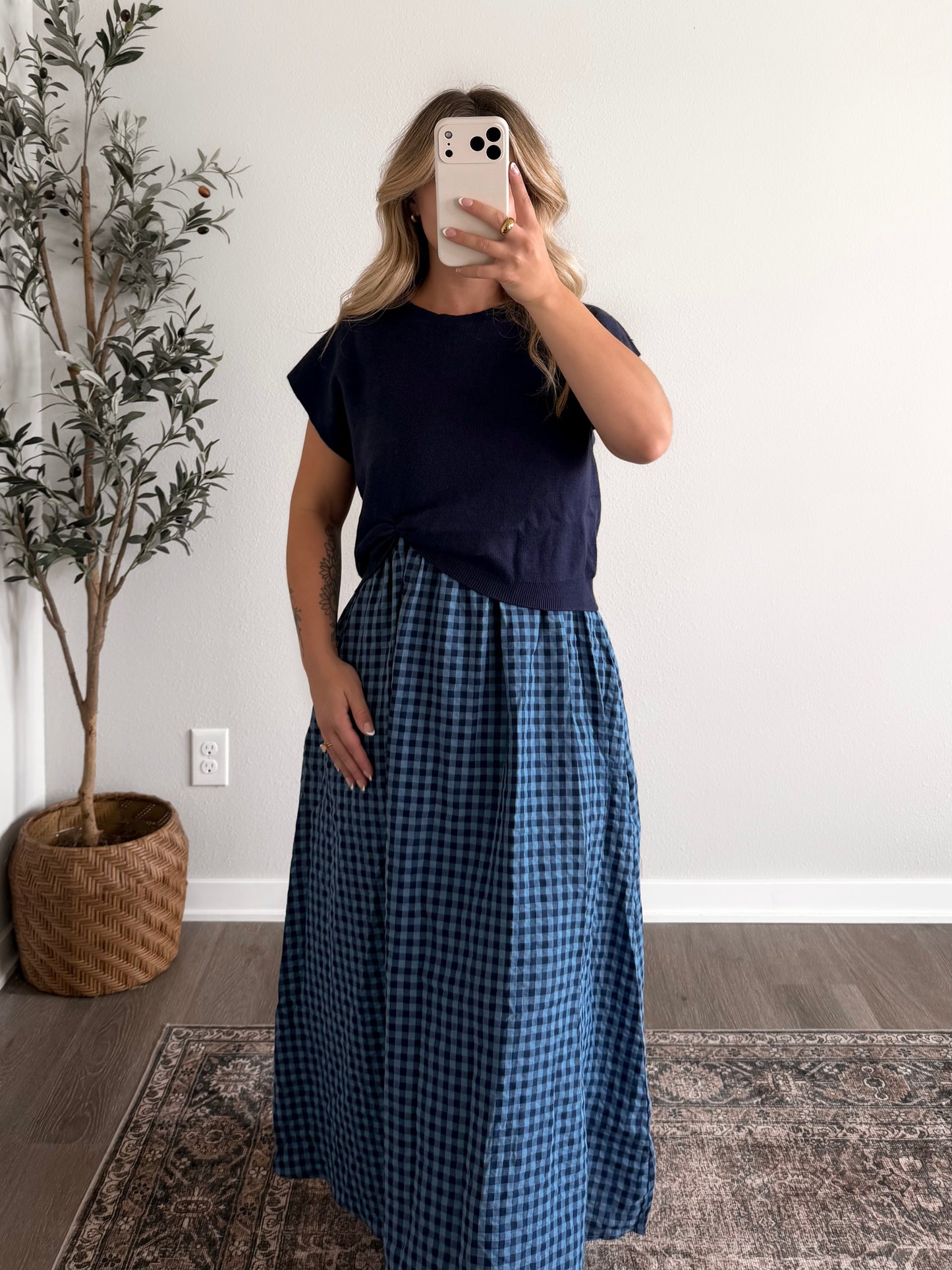 Huckleberry Gingham Maxi Dress
