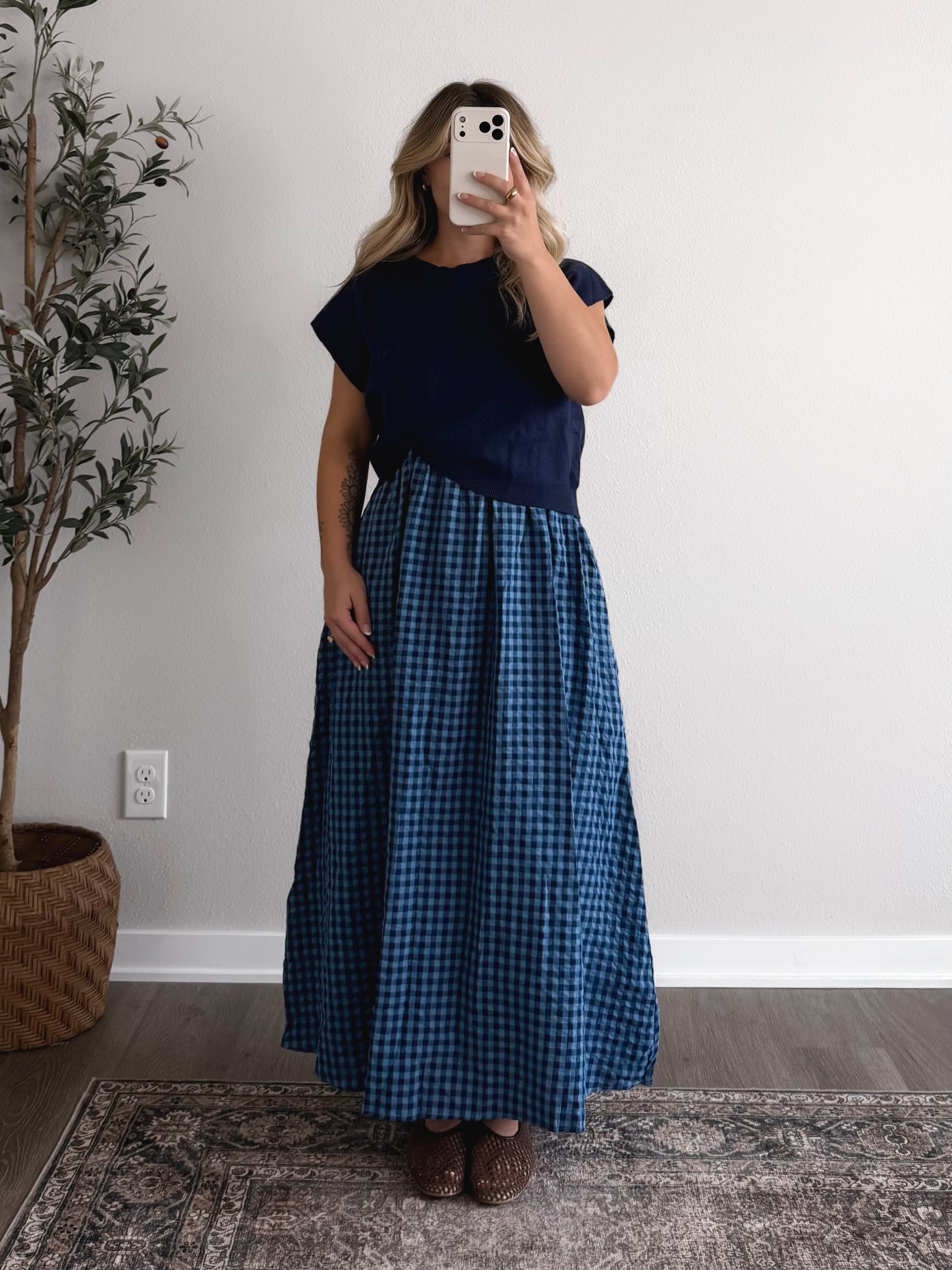 Huckleberry Gingham Maxi Dress