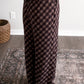 City Social Plaid Lace Pant Set
