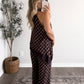 City Social Plaid Lace Pant Set