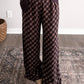 City Social Plaid Lace Pant Set