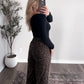 Spice High Rise Barrel Pant / Leopard