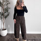 Spice High Rise Barrel Pant / Leopard
