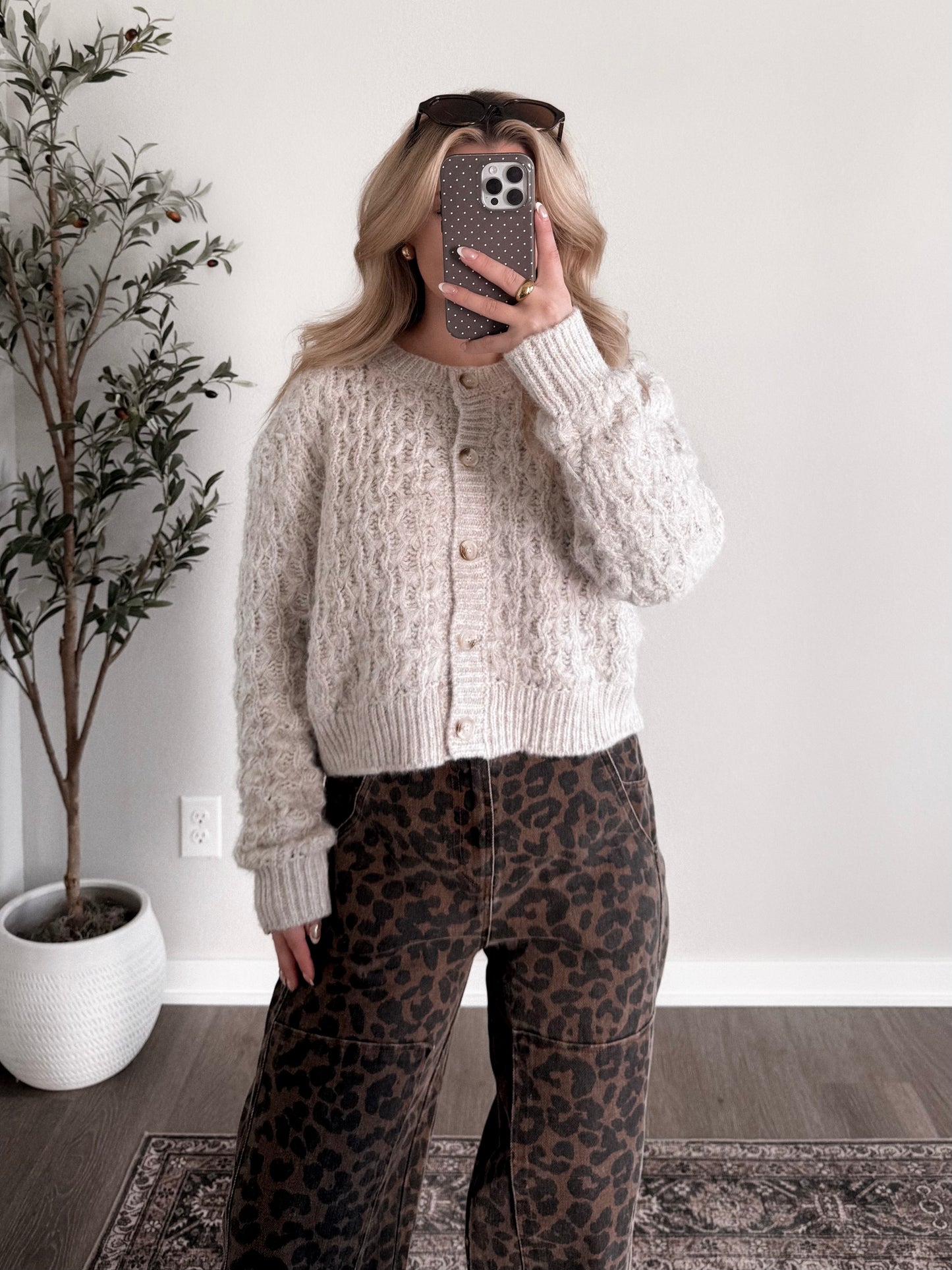 Brookstone Cable Knit Sweater