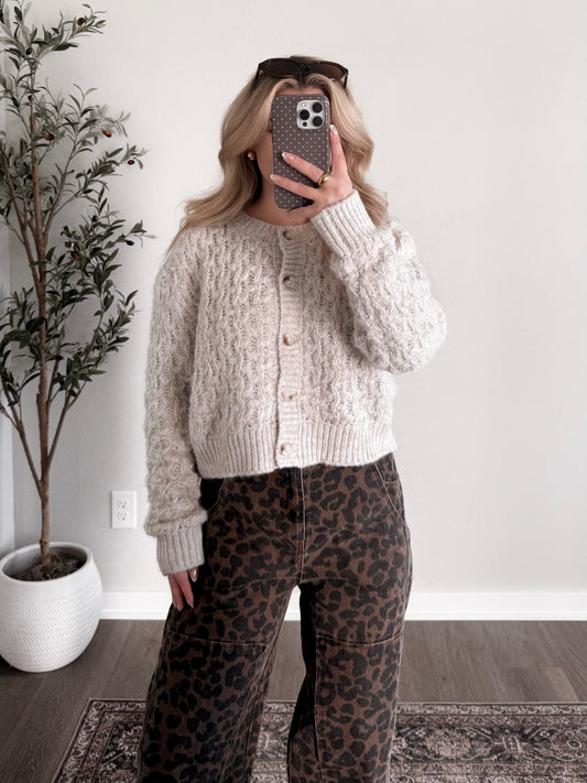 Brookstone Cable Knit Sweater