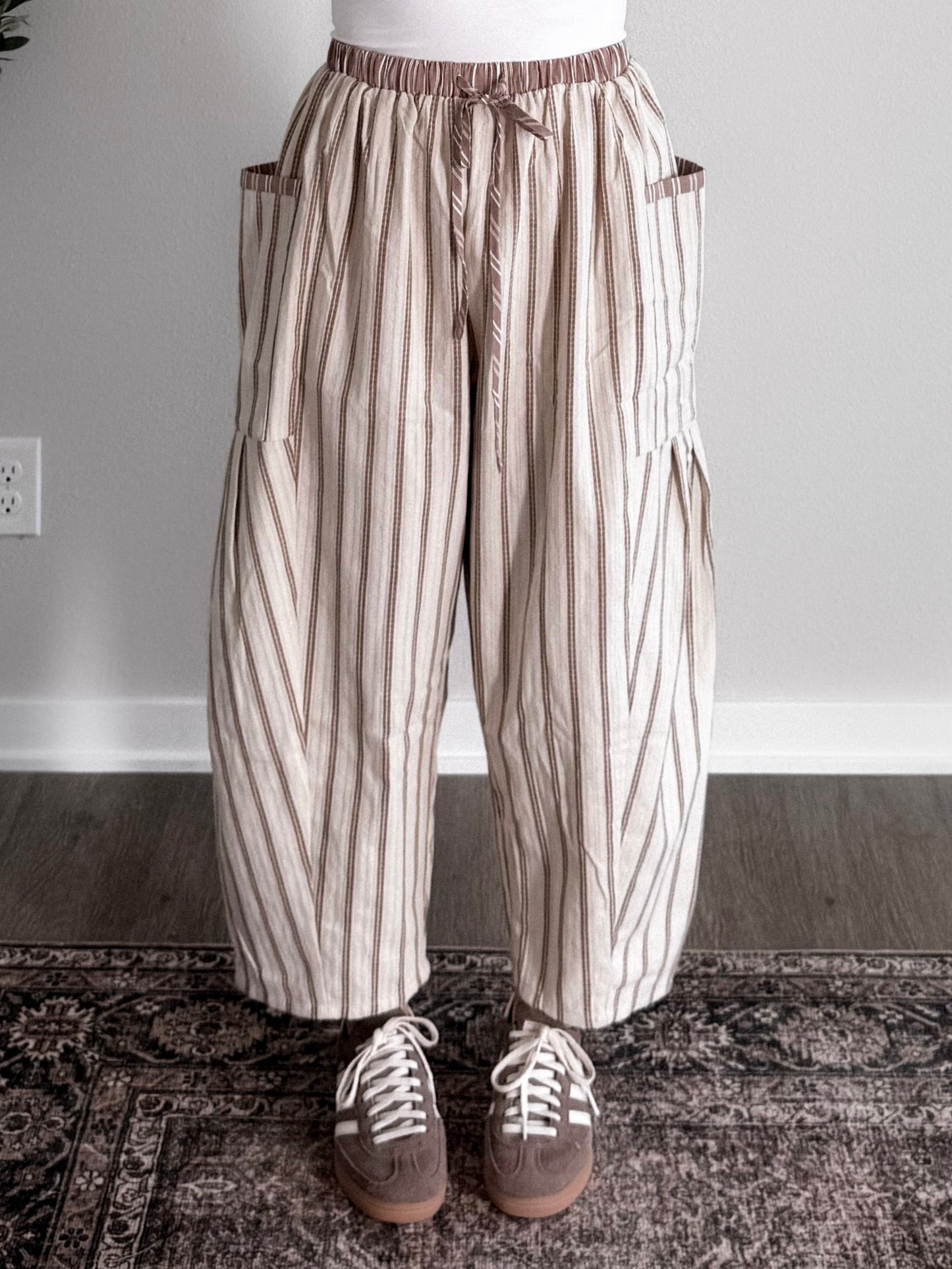 Wren Relaxed Striped Crop Pant