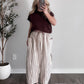 Wren Relaxed Striped Crop Pant