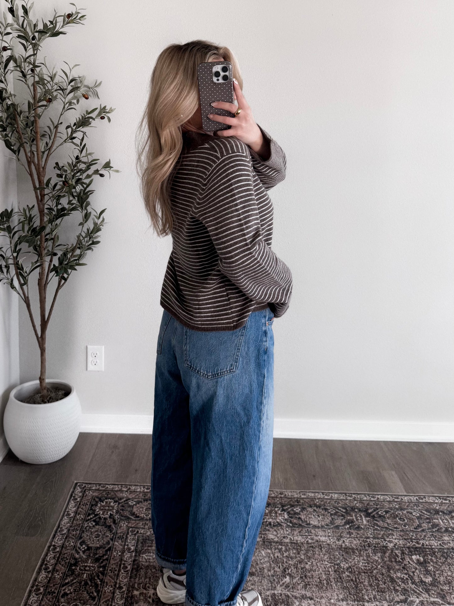 Grabbing Coffee Collared Sweater