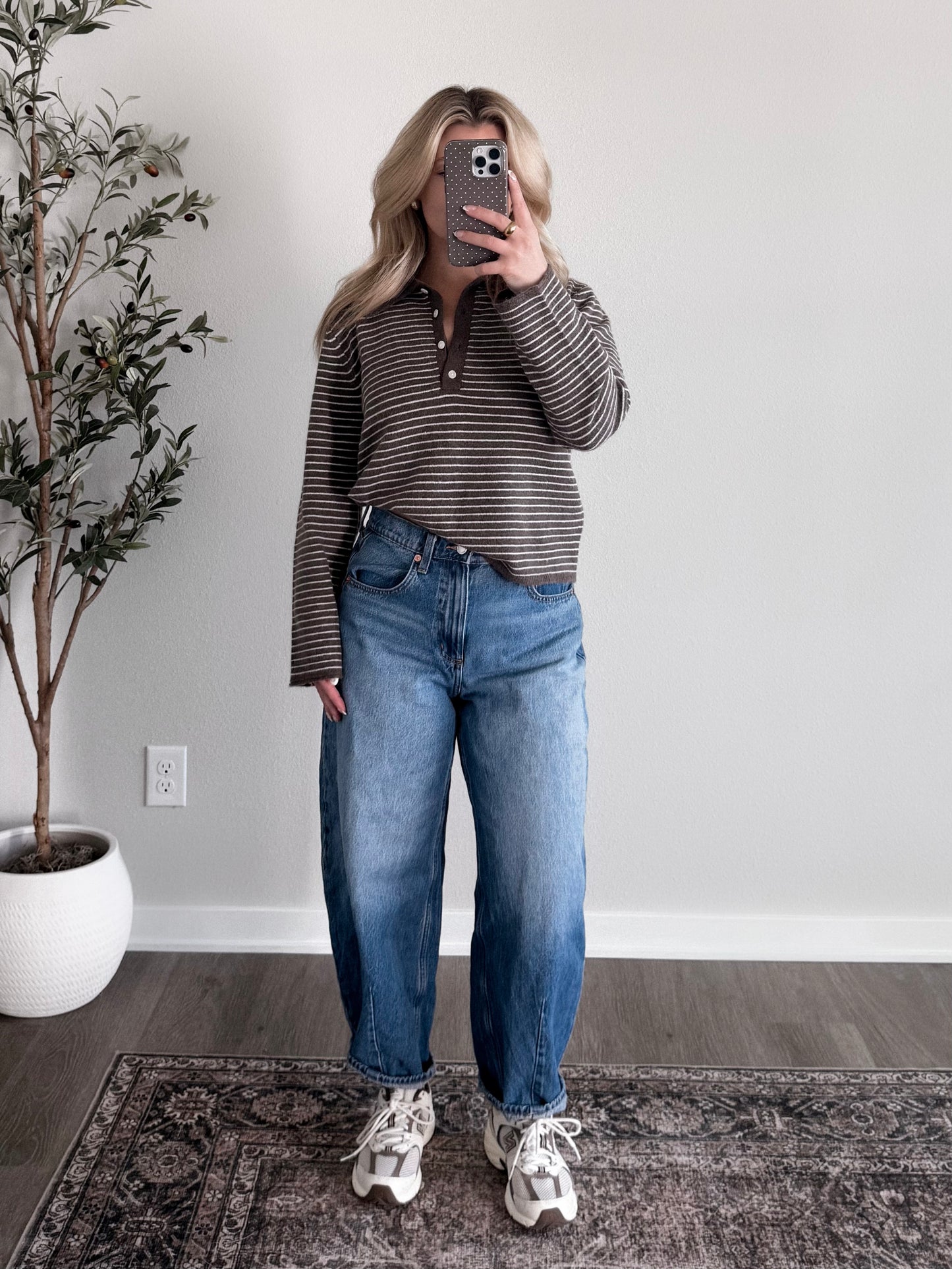 Grabbing Coffee Collared Sweater