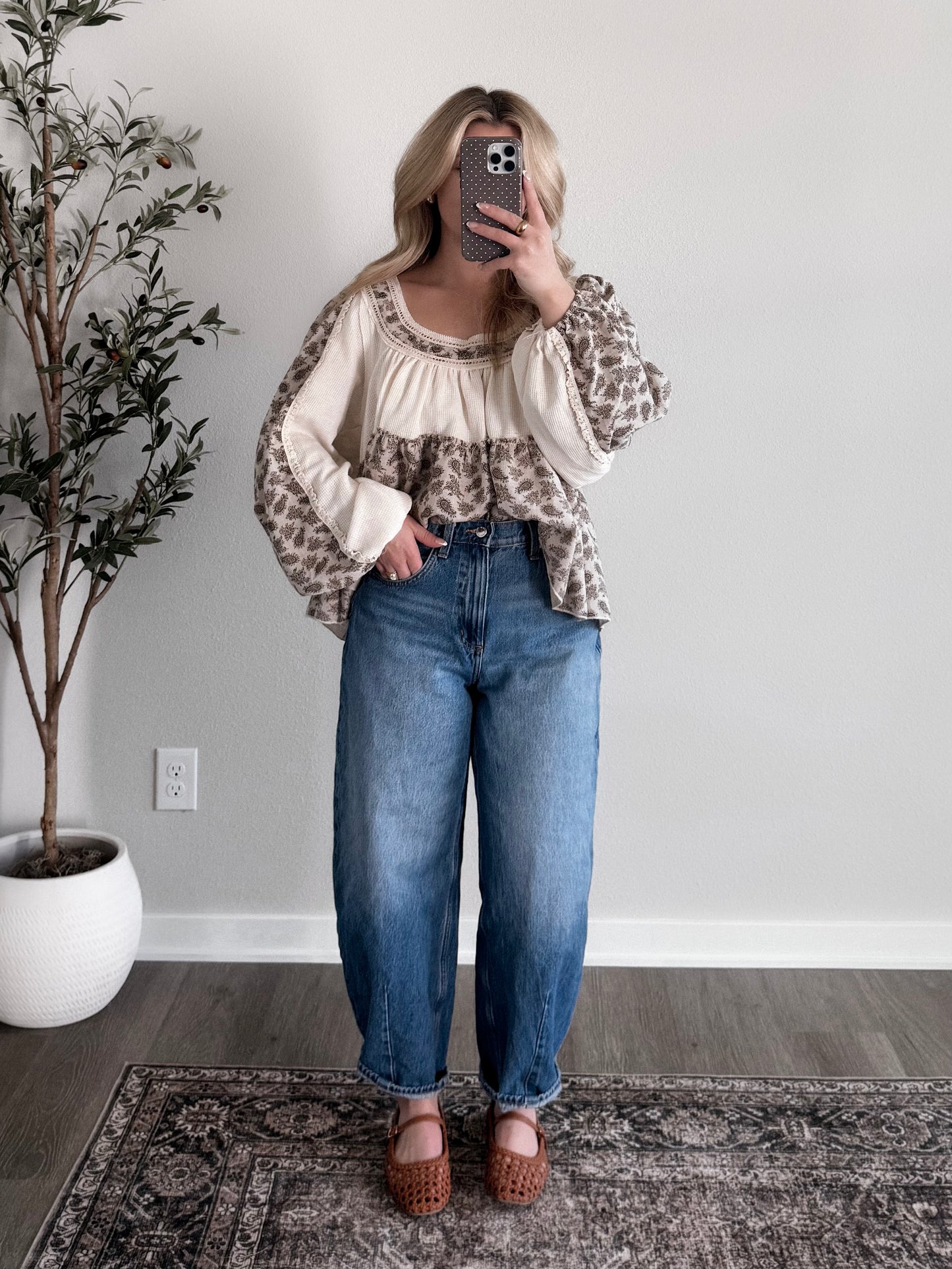 Almond Spice Babydoll Top