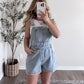 Market Run Denim Overall Romper