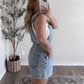 Market Run Denim Overall Romper
